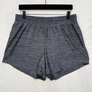 All in Motion Shorts Womens M Charcoal Gray Space Dye Athletic Running Stretch